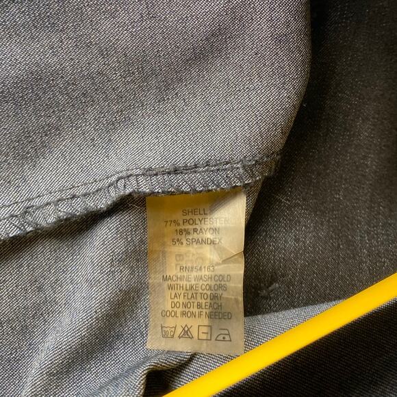 Calvin Klein - Dark Blue Denim Dress with Tie Belt - 12Petite - Picture 12 of 14